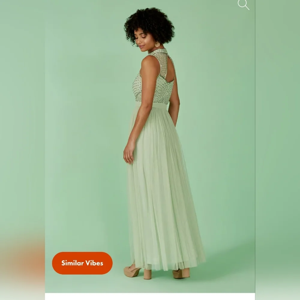 NWT Amelia Rose At Modcloth Unforgetable Evening Maxi Dress Size 6 - Picture 2 of 9